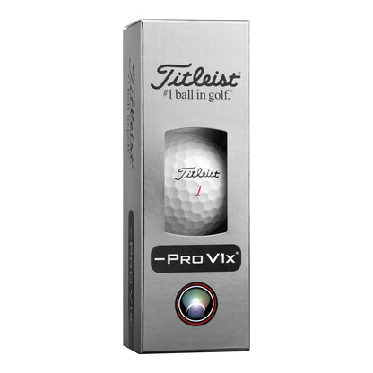 Titleist 2026 Pro V1X Left Dash Golf Balls | White