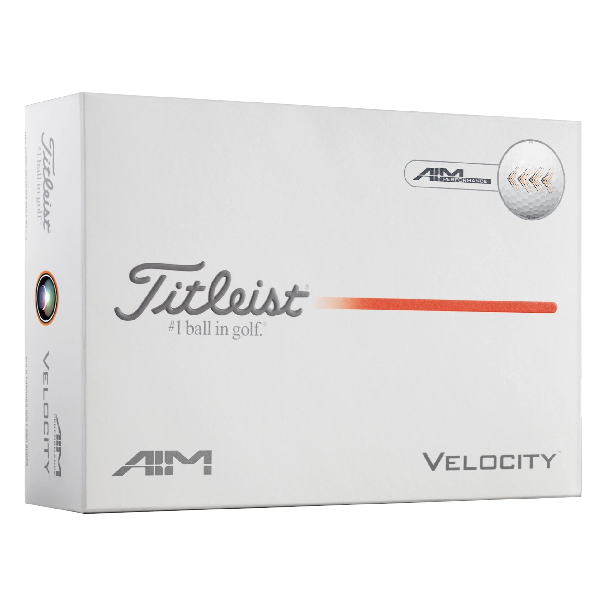 Titleist 2026 Velocity AIM 360 Golf Balls | White