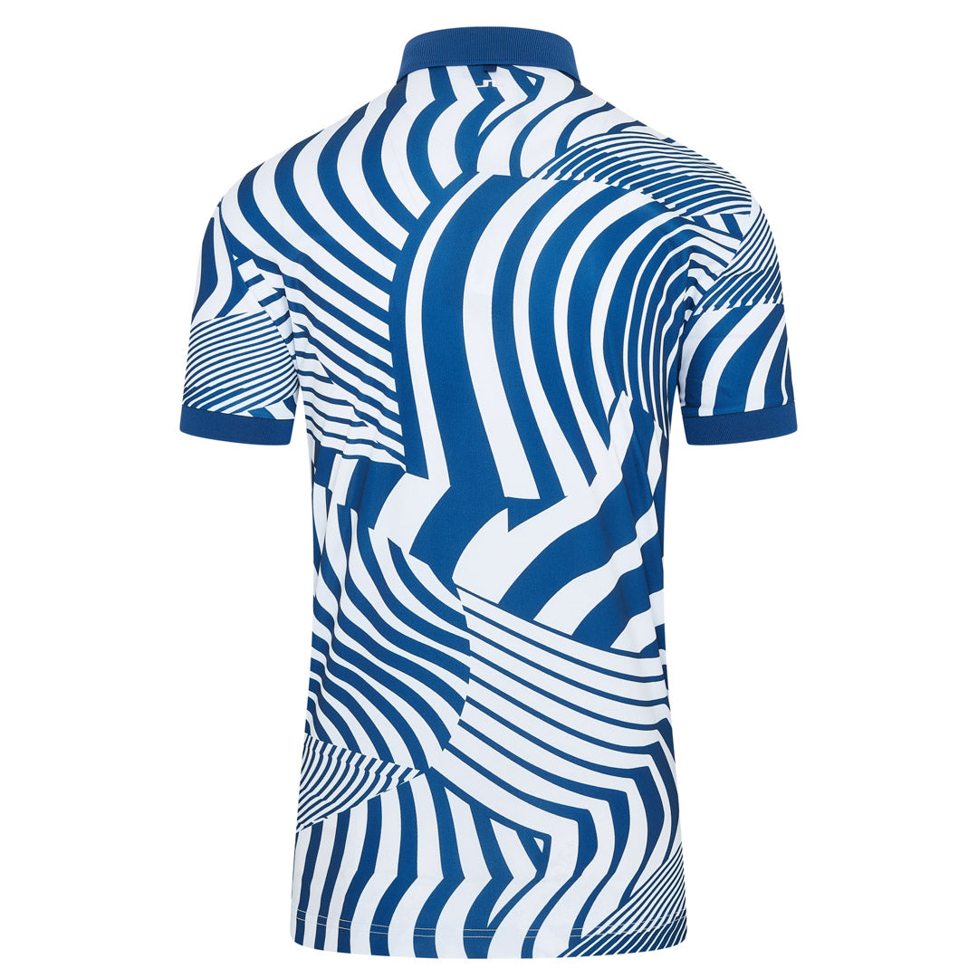 J Lindeberg Tour Tech Print Golf Polo Shirt GMJT11344