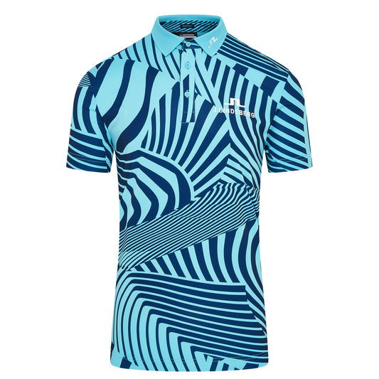 J. Lindeberg KV Tour Print Golf Polo Shirt GMJT12526