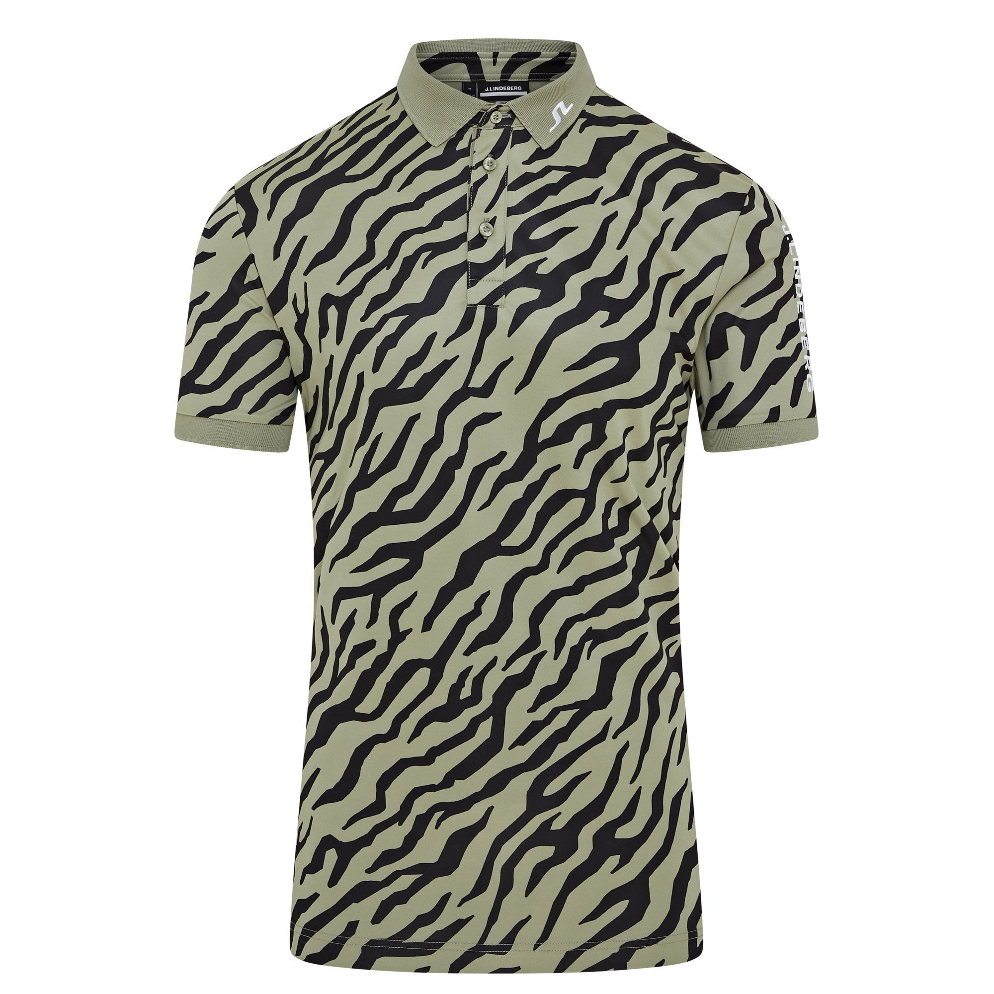 J. Lindeberg Tour Tech Print Golf Polo Shirt GMJT11946
