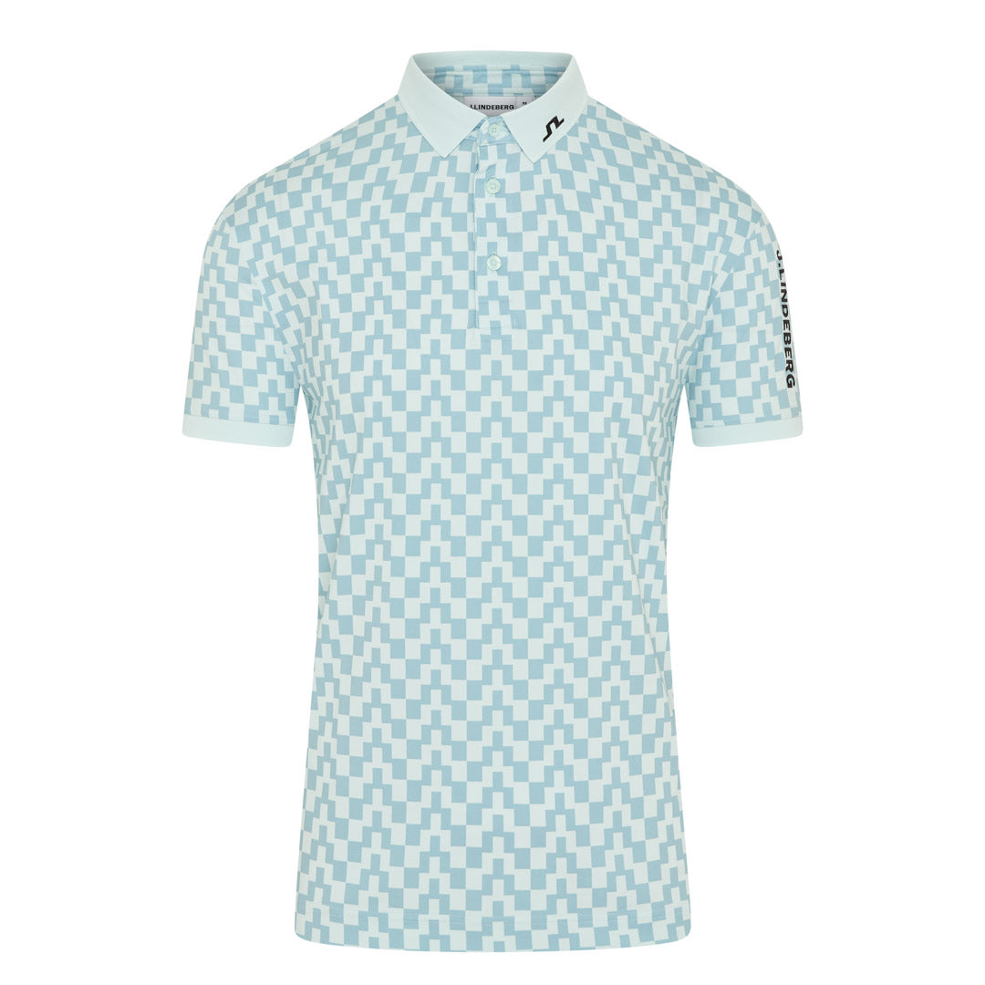 J.Lindeberg Tour Tech Print Golf Polo Shirt GMJT14652