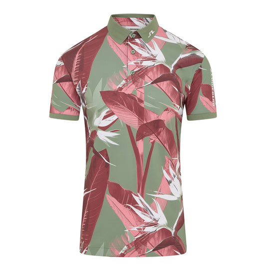 J.Lindeberg Tour Tech Print Golf Polo Shirt GMJT14652