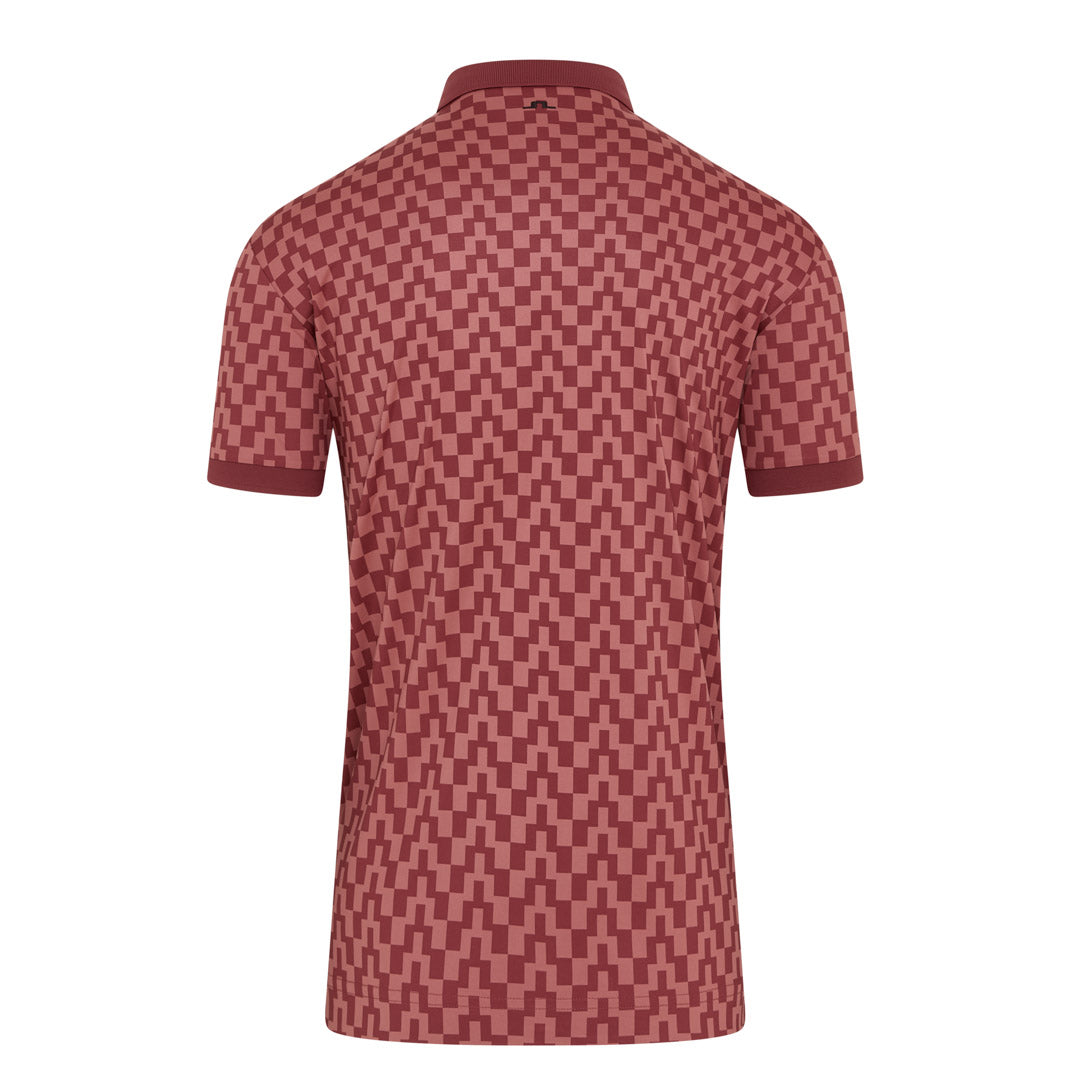 J.Lindeberg Tour Tech Print Golf Polo Shirt GMJT14652