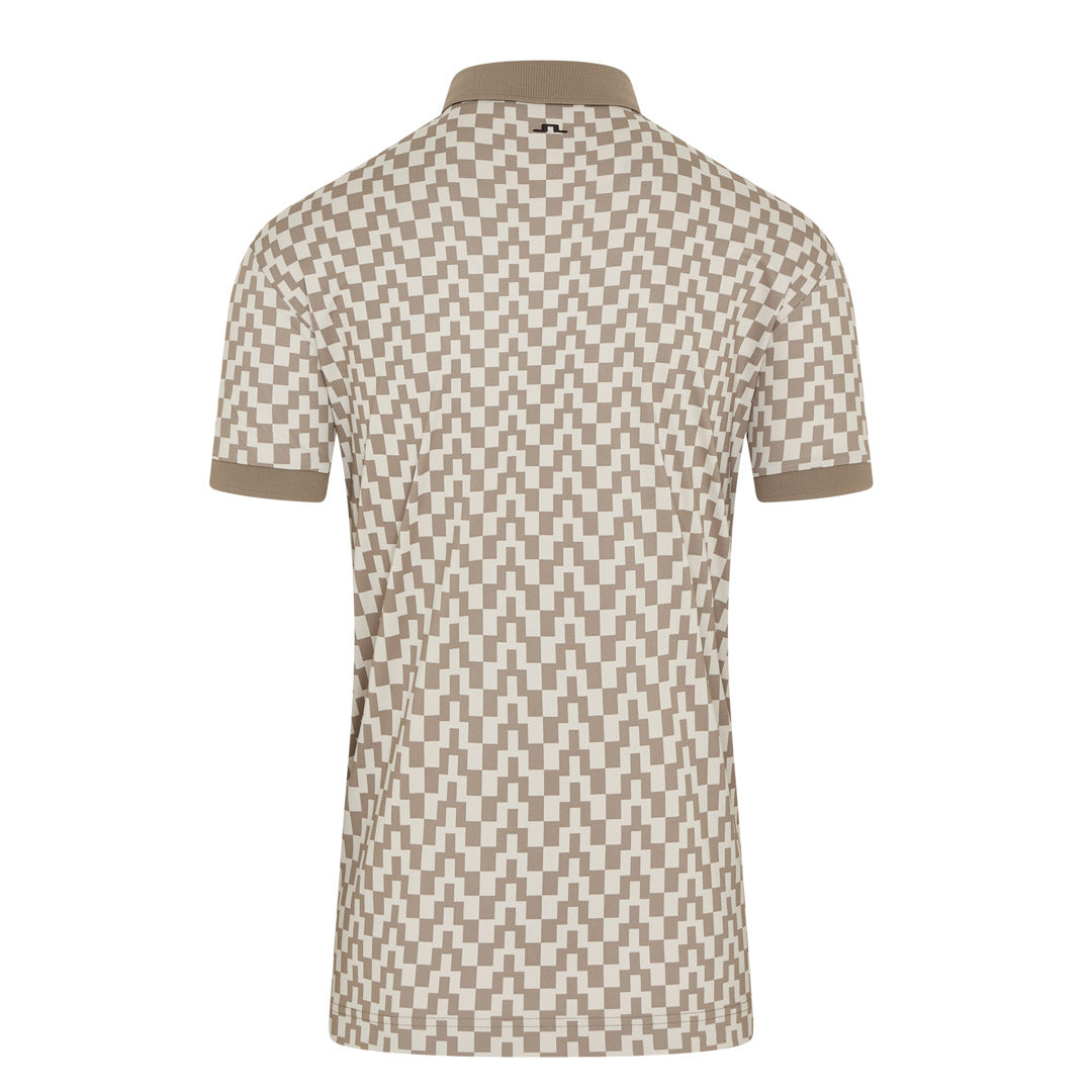 J.Lindeberg Tour Tech Print Golf Polo Shirt GMJT14652