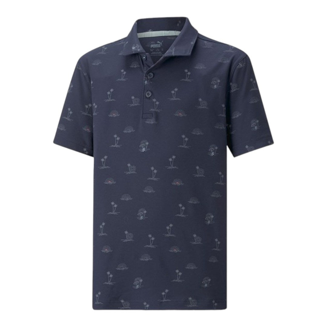 Junior Puma Cloudspun Horizons Golf Polo Shirt 539780