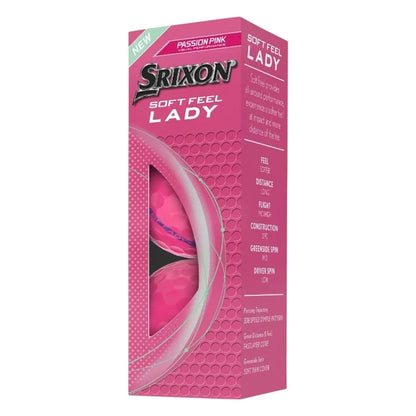 Srixon Soft Feel Lady Double Dozen Pink Golf Balls | FREE Personalisation