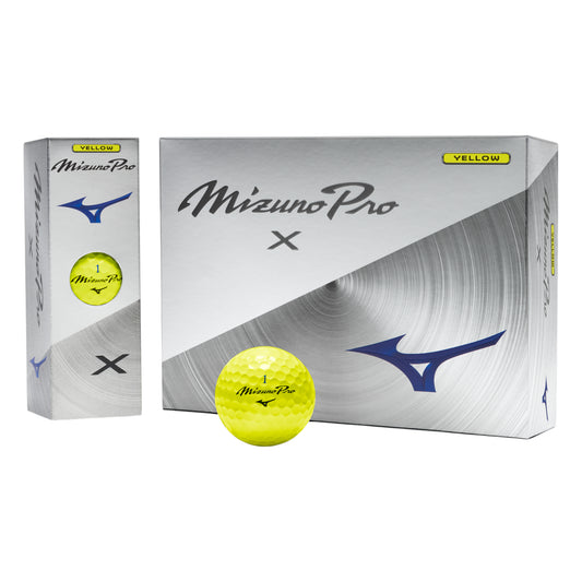 Mizuno Pro X Golf Balls | Yellow
