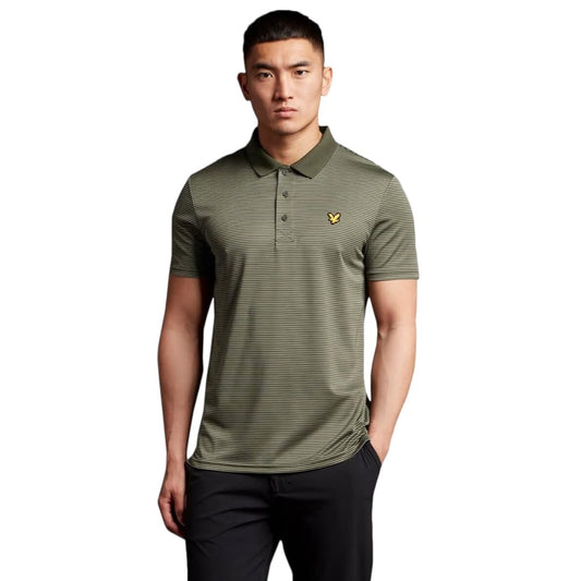 Lyle & Scott Microstripe Golf Polo Shirt SP1464GC