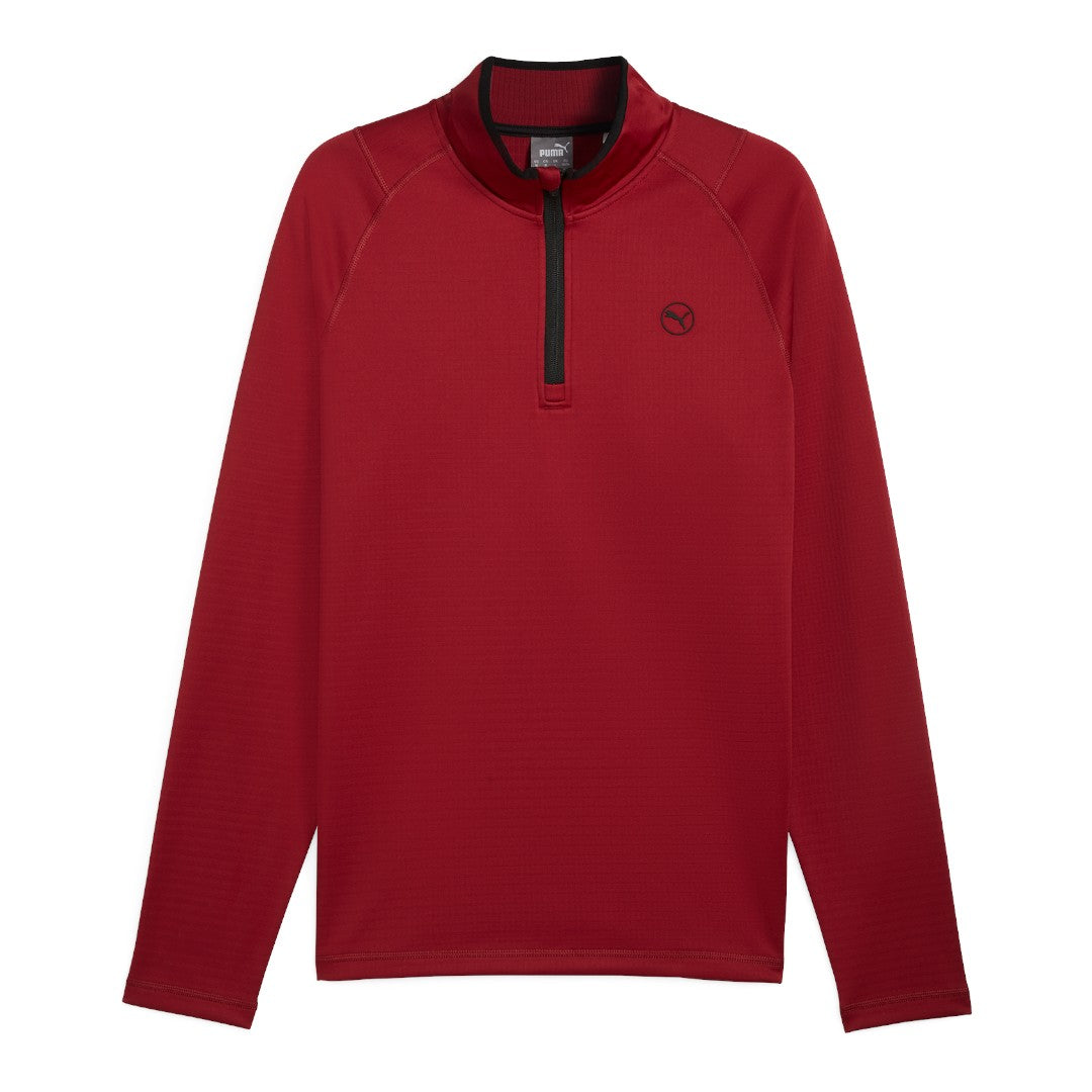 Puma Waffle Fleece 1/4 Zip Golf Midlayer 626982