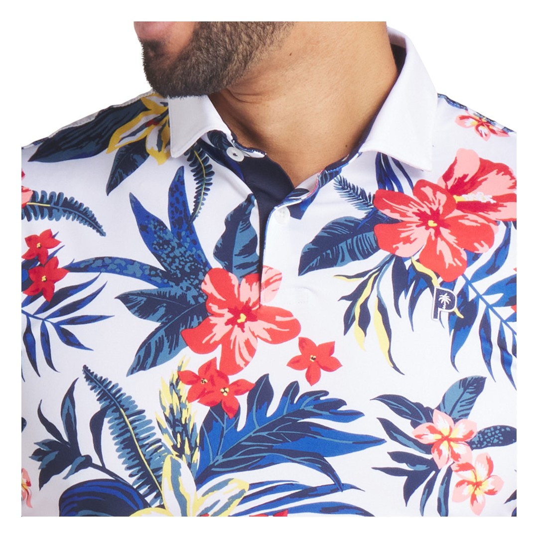Puma x Palm Tree Crew Floral Golf Polo Shirt 629569