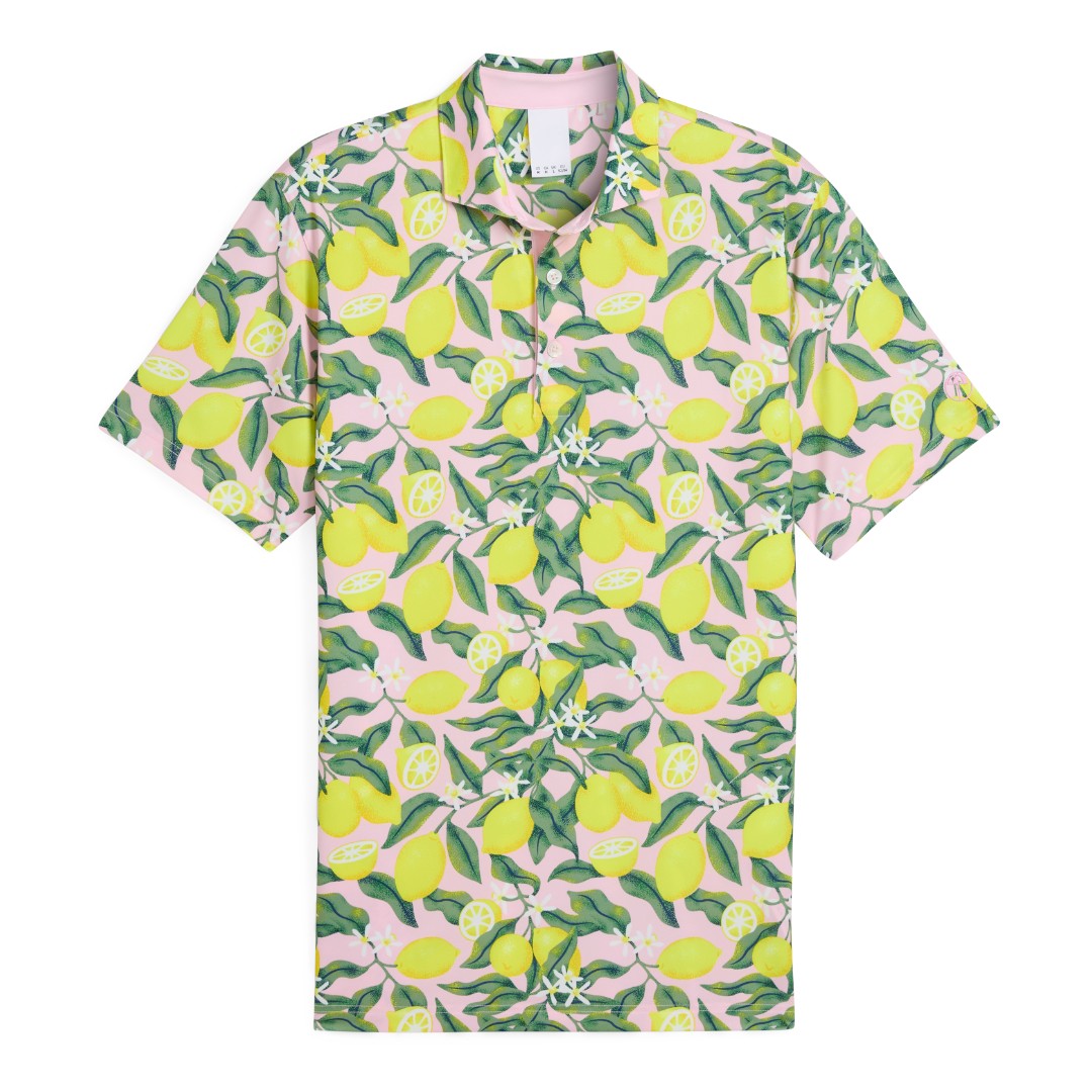 Puma X AP Lemon Branch Golf Polo Shirt 630299