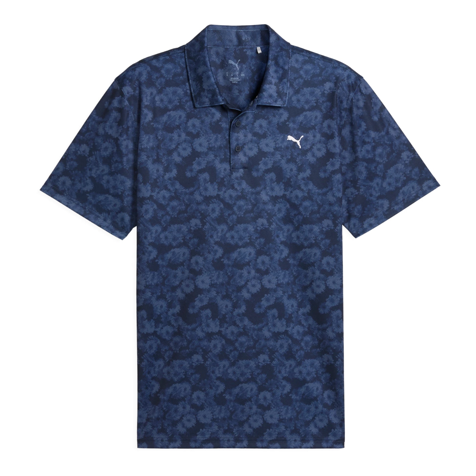 Puma Cloudspun Argyle Bloom Golf Polo Shirt 634854