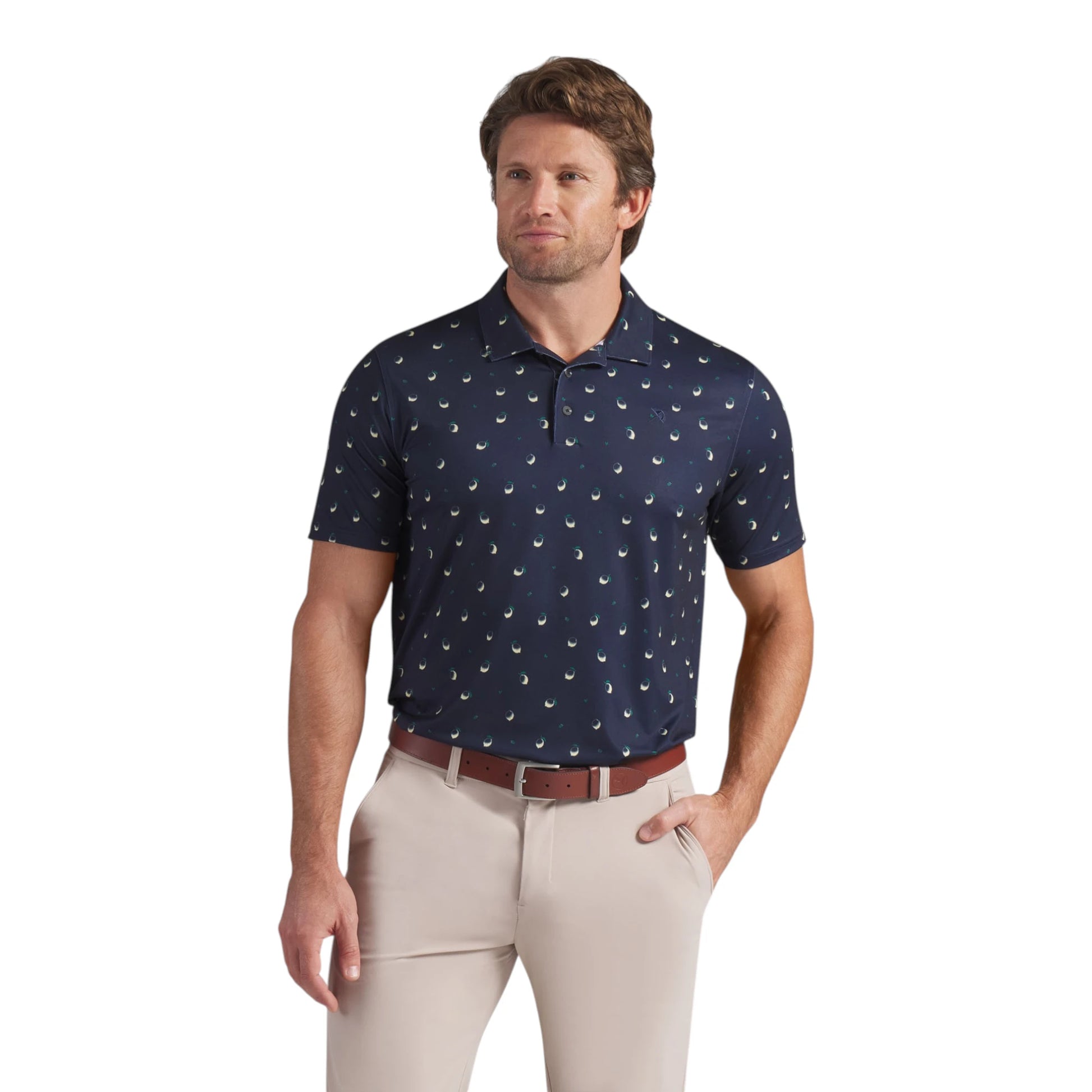 Puma X Arnold Palmer Cloudspun Lemon Golf Polo Shirt 635591