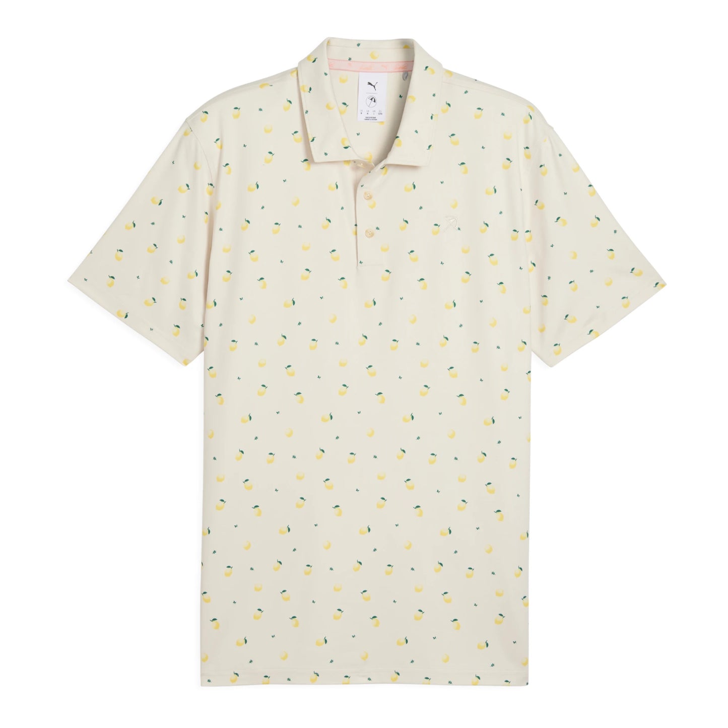 Puma X Arnold Palmer Cloudspun Lemon Golf Polo Shirt 635591