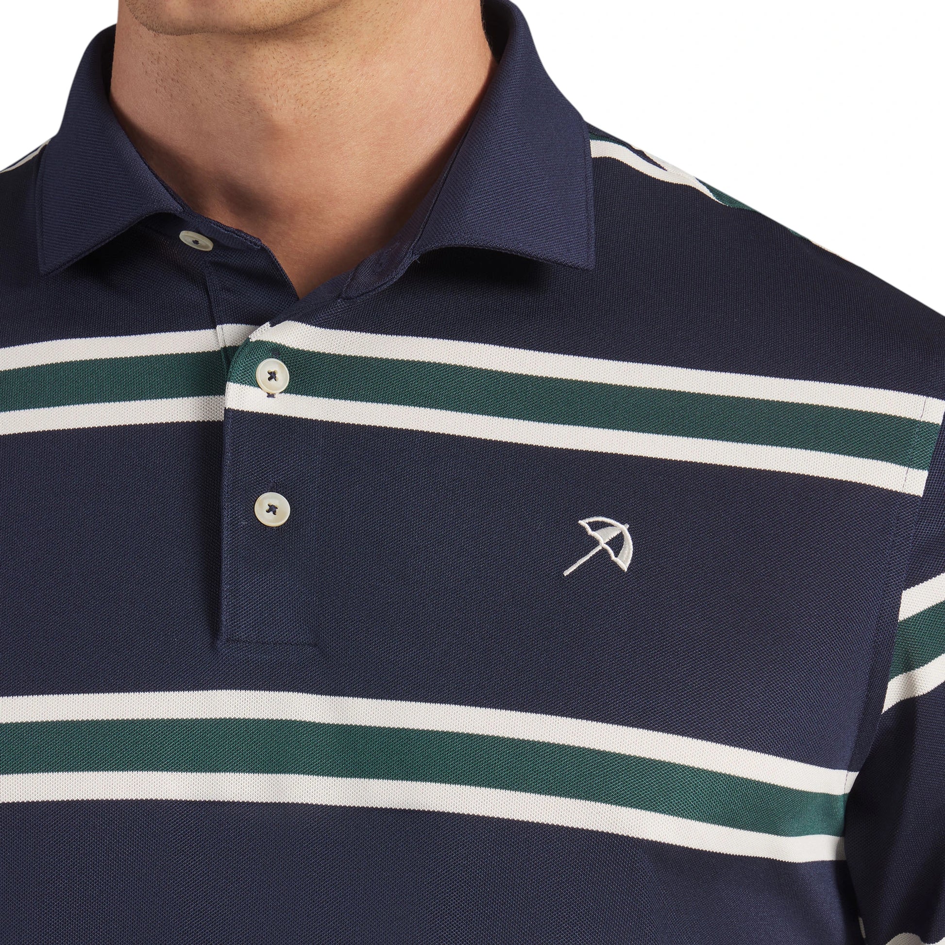 Puma X Arnold Palmer Pique Stripe Golf Polo Shirt 635592