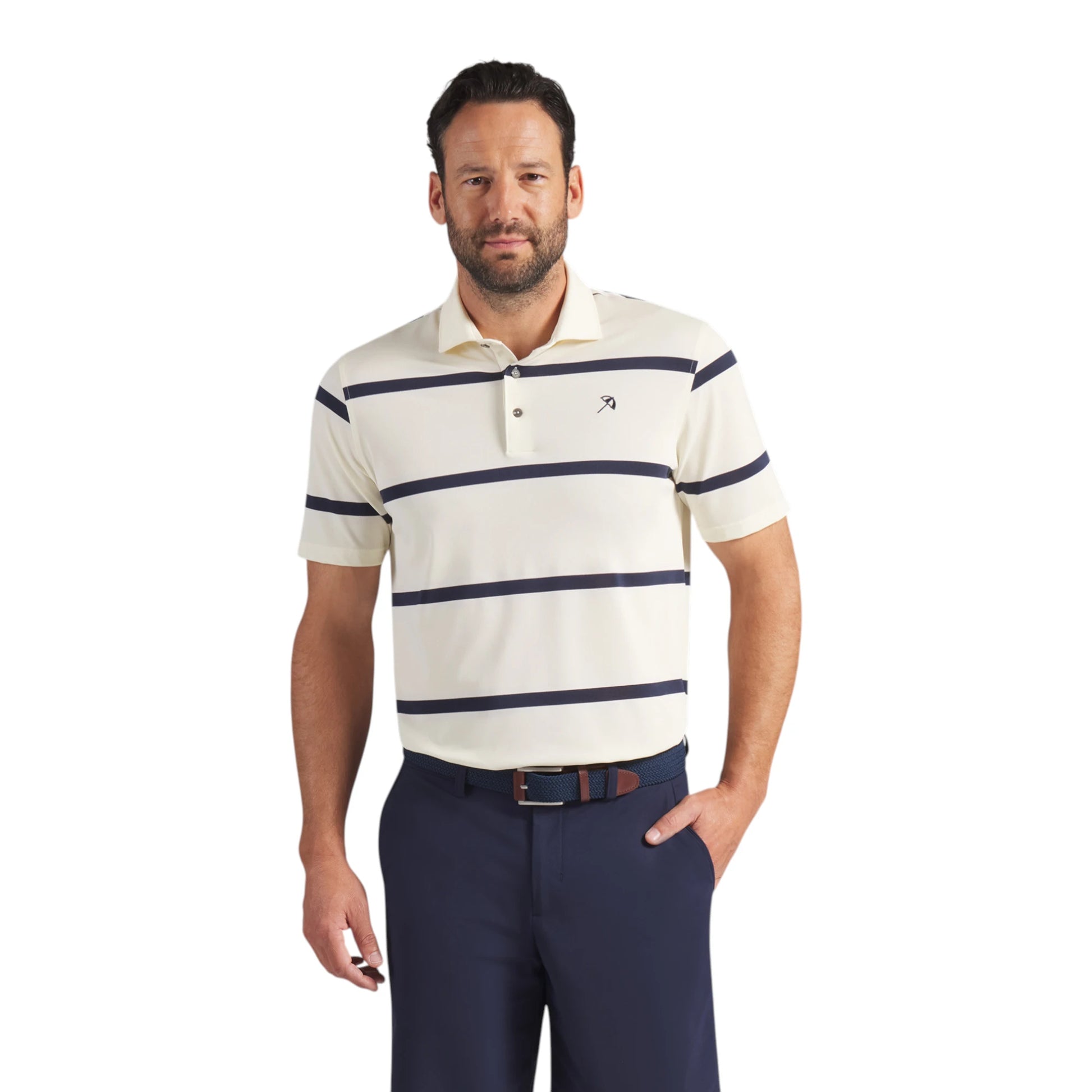 Puma X Arnold Palmer Pique Stripe Golf Polo Shirt 635592