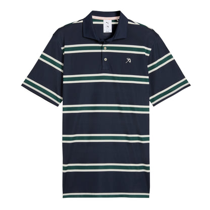 Puma X Arnold Palmer Pique Stripe Golf Polo Shirt 635592