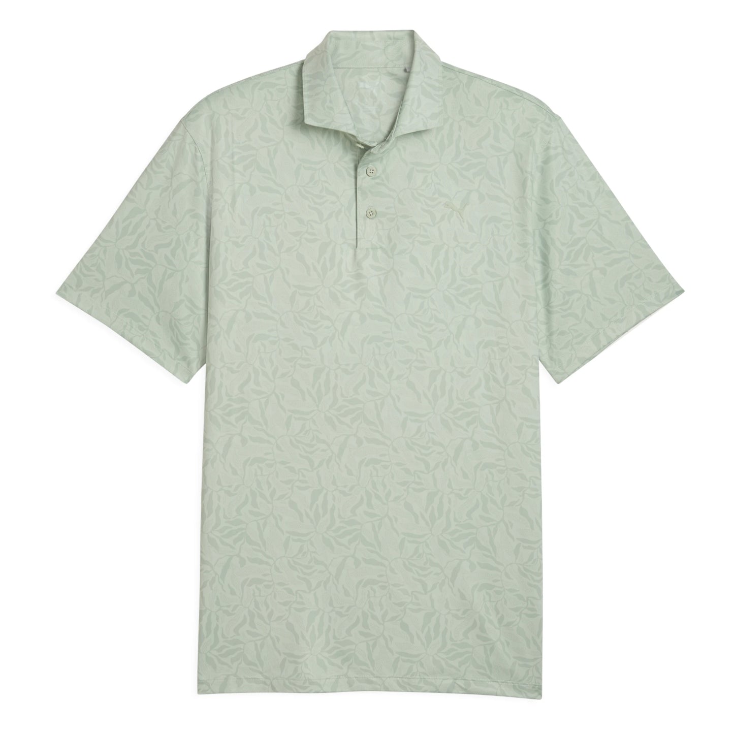 Puma Cloudspun Marine Botanical Golf Polo Shirt 637687