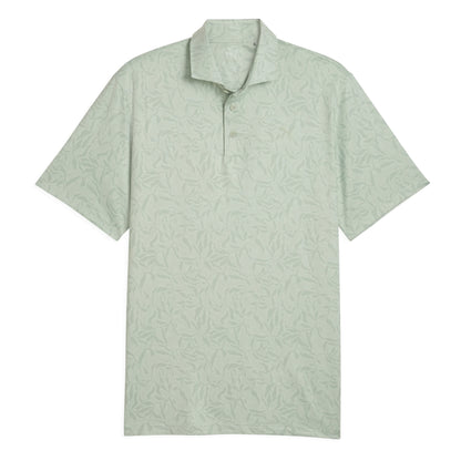 Puma Cloudspun Marine Botanical Golf Polo Shirt 637687