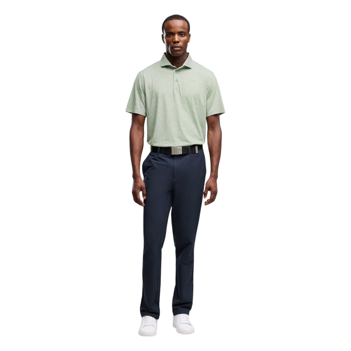 Puma Cloudspun Marine Botanical Golf Polo Shirt 637687