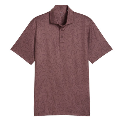 Puma Cloudspun Marine Botanical Golf Polo Shirt 637687