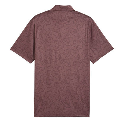 Puma Cloudspun Marine Botanical Golf Polo Shirt 637687