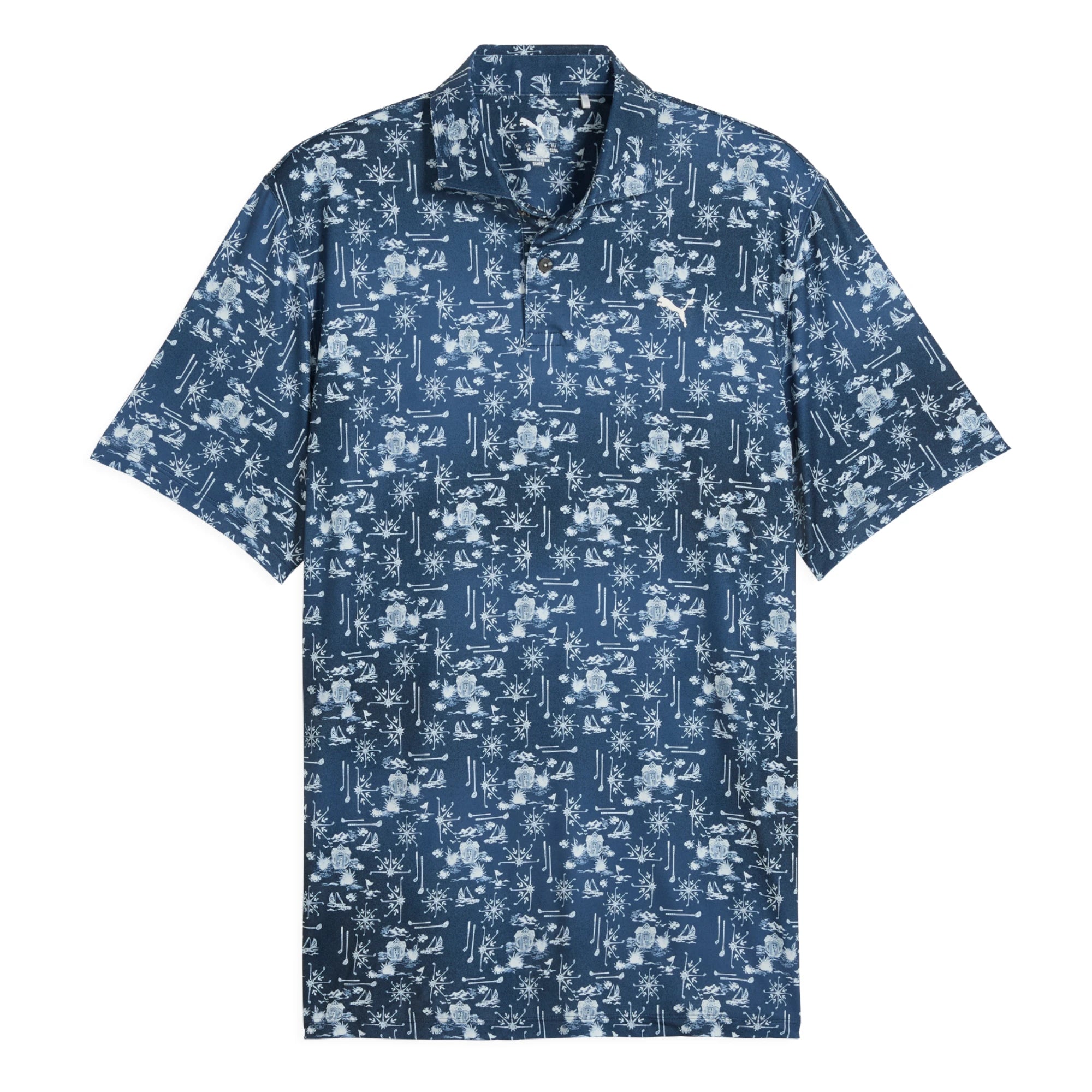 Puma Coastal Claret Golf Polo Shirt 637689
