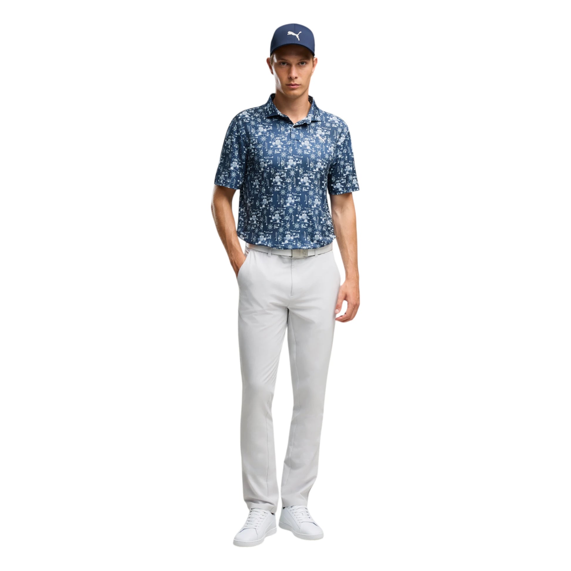 Puma Coastal Claret Golf Polo Shirt 637689