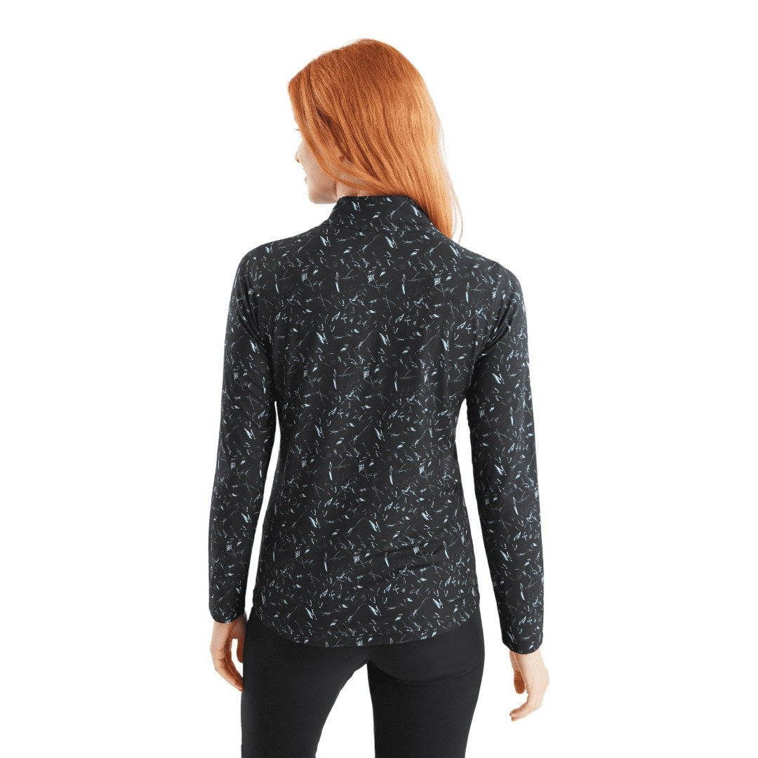 Green Lamb Ladies Keva Printed Zip Golf Top AG23984