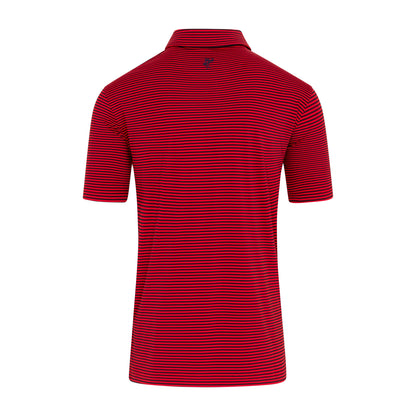 Ashworth Striped Tech Jersey Golf Polo Shirt AM1011