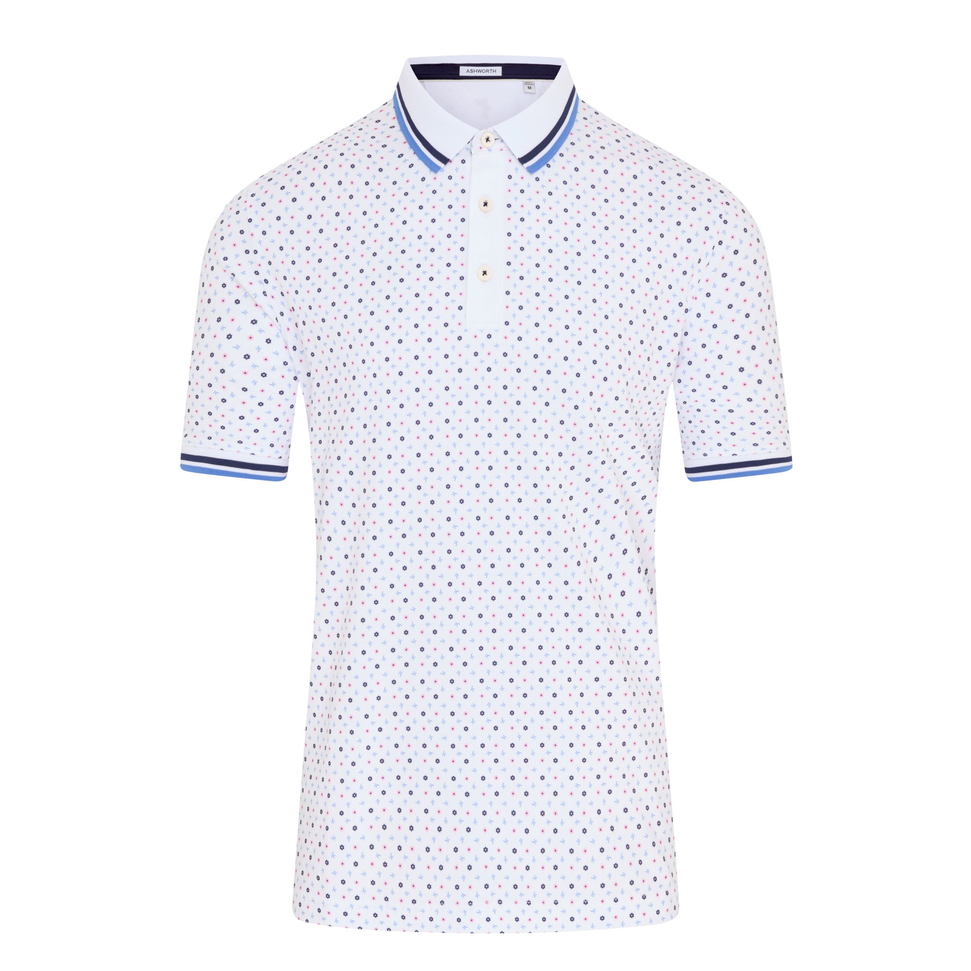 Ashworth Ditzy Floral Golf Polo Shirt AM1072