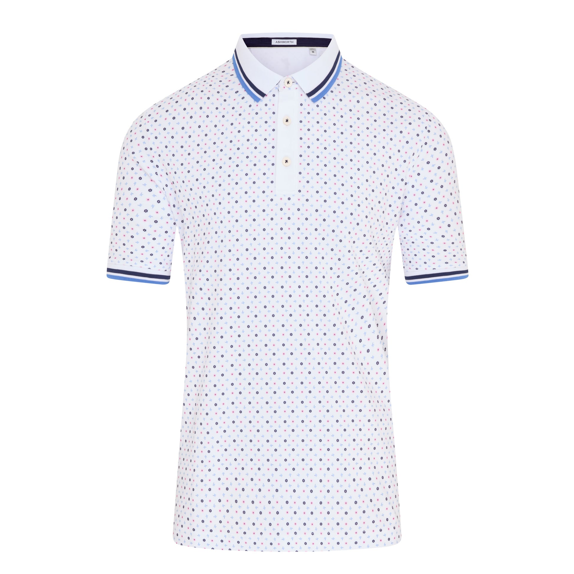 Ashworth Ditzy Floral Golf Polo Shirt AM1072