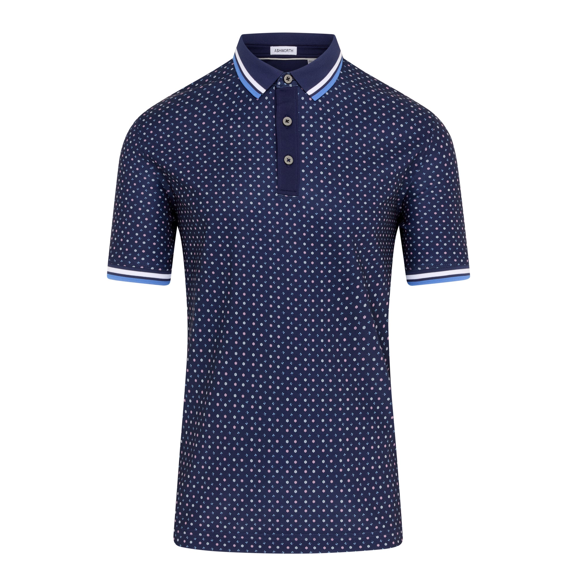 Ashworth Ditzy Floral Golf Polo Shirt AM1072