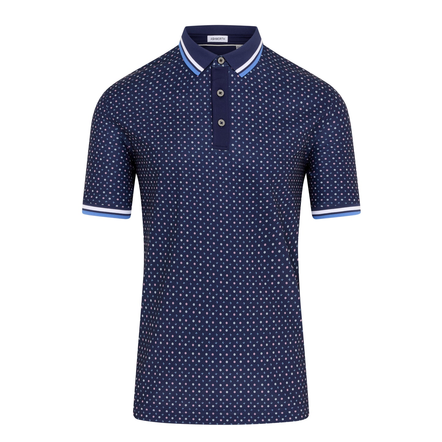 Ashworth Ditzy Floral Golf Polo Shirt AM1072