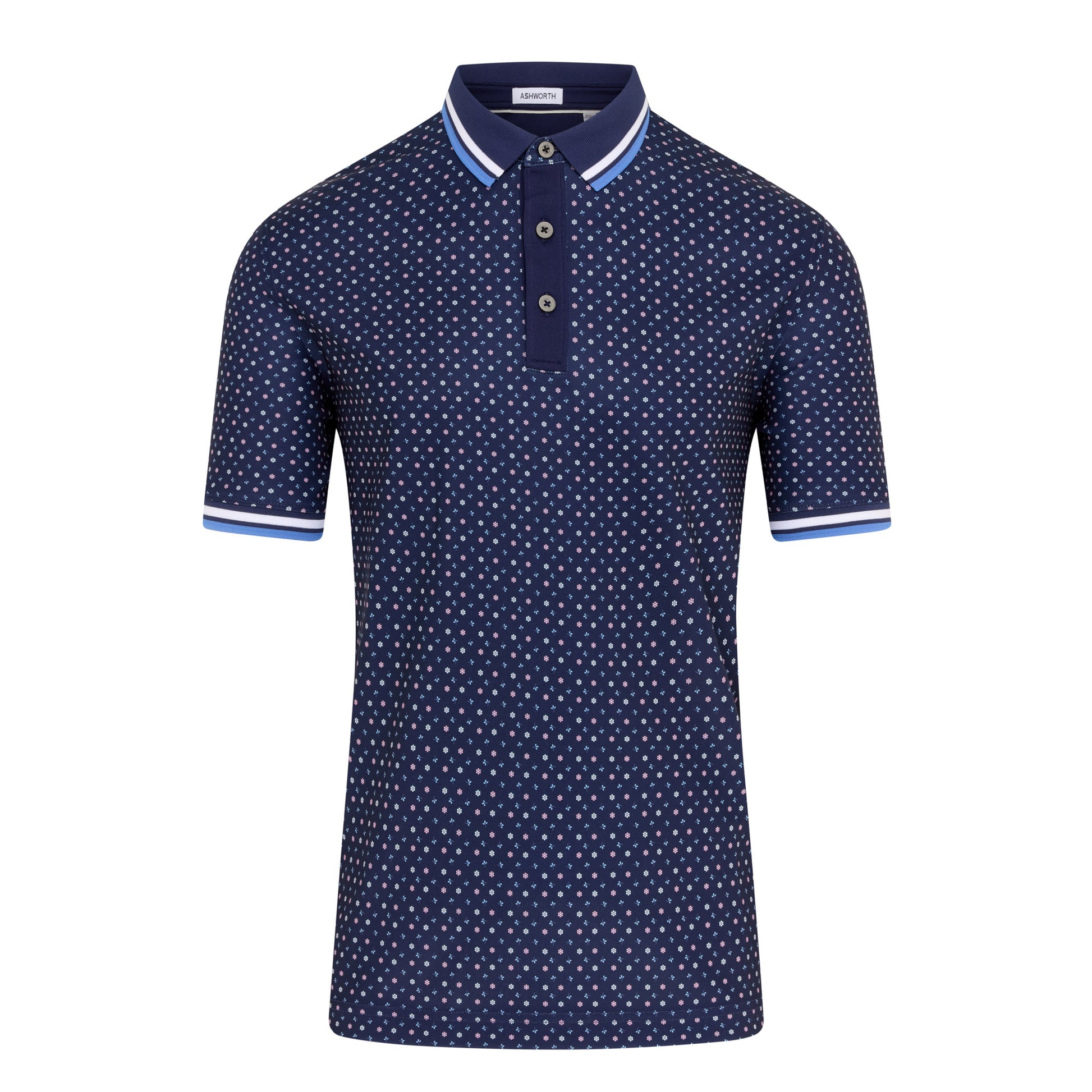 Ashworth Ditzy Floral Golf Polo Shirt AM1072