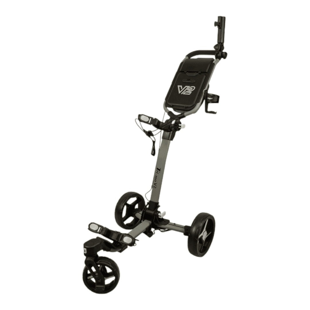 Axglo Tri-360 V2 Golf Trolley | Grey/Grey