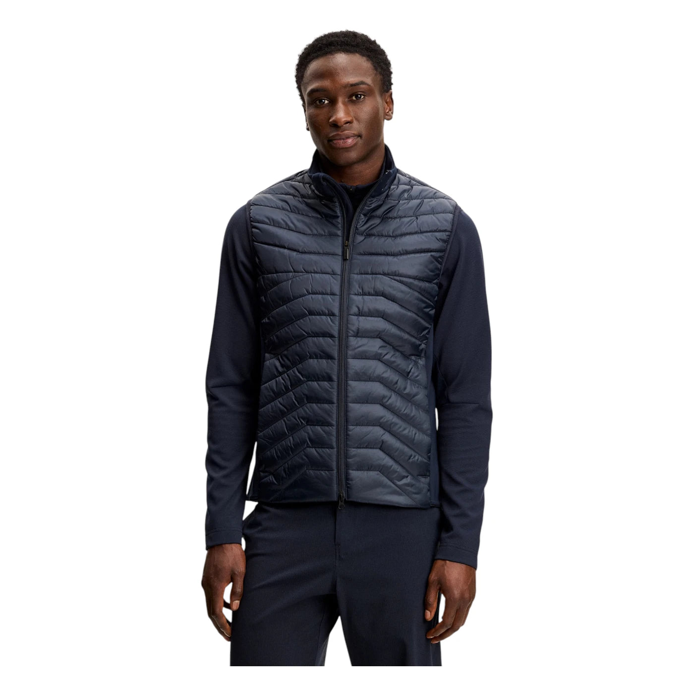 J.Lindeberg Heyden Quilt Hybrid Golf Vest BMOW16472