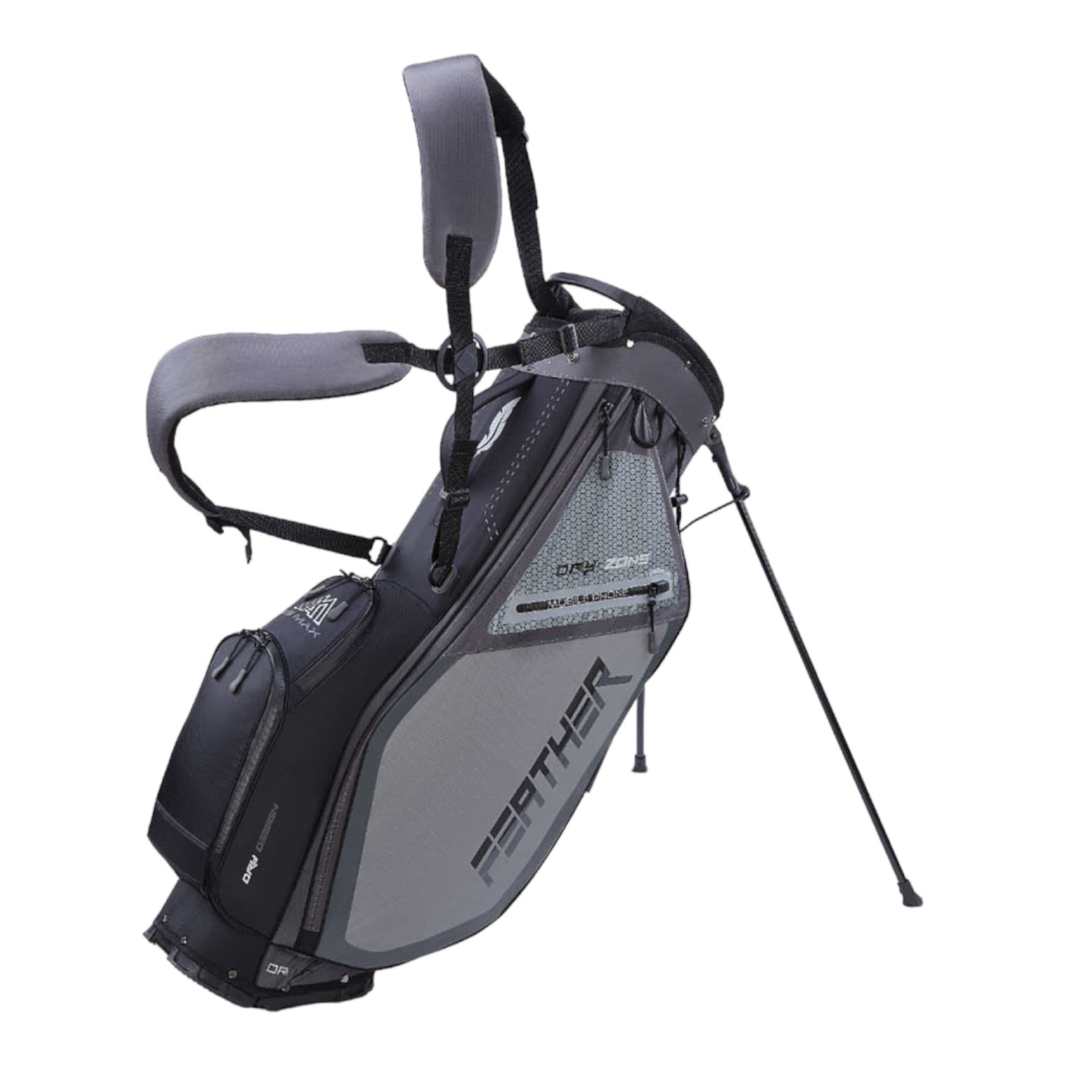 Big Max Dri-Lite Feather Golf Stand Bag 9S0273 Grey/Black