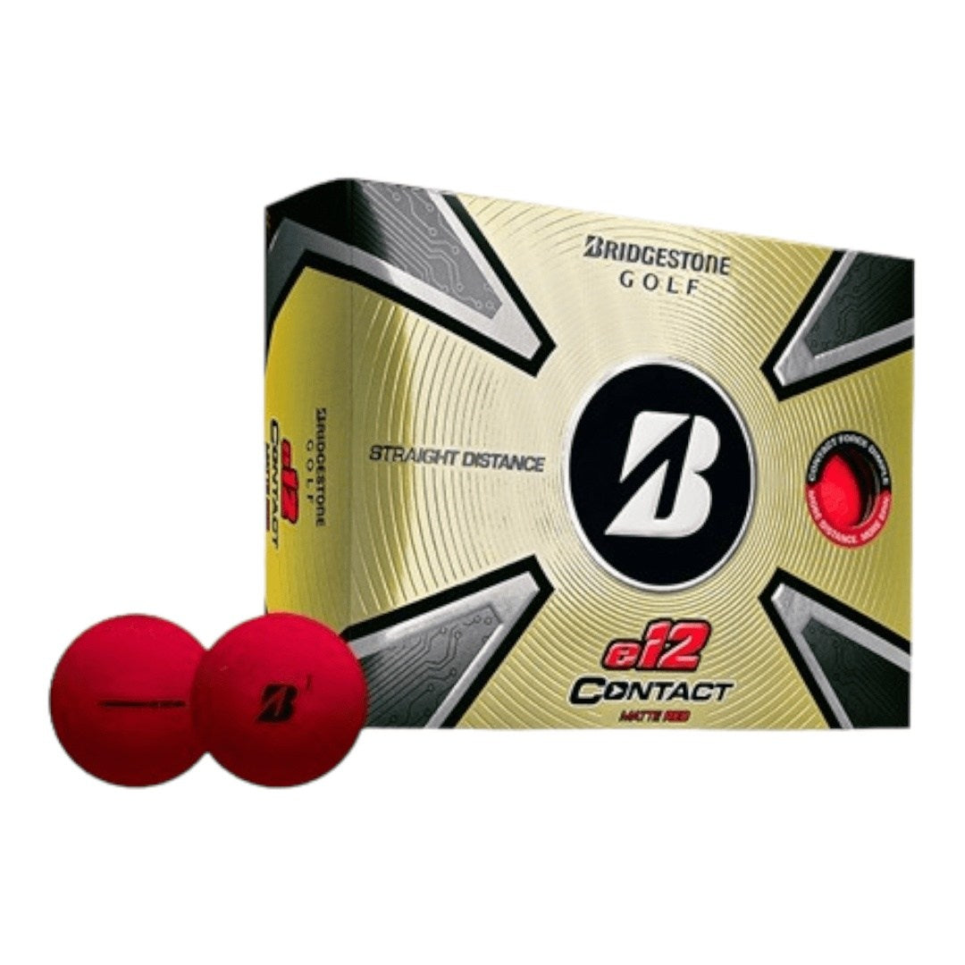 Bridgestone E12 Contact Golf Balls | Matte Red