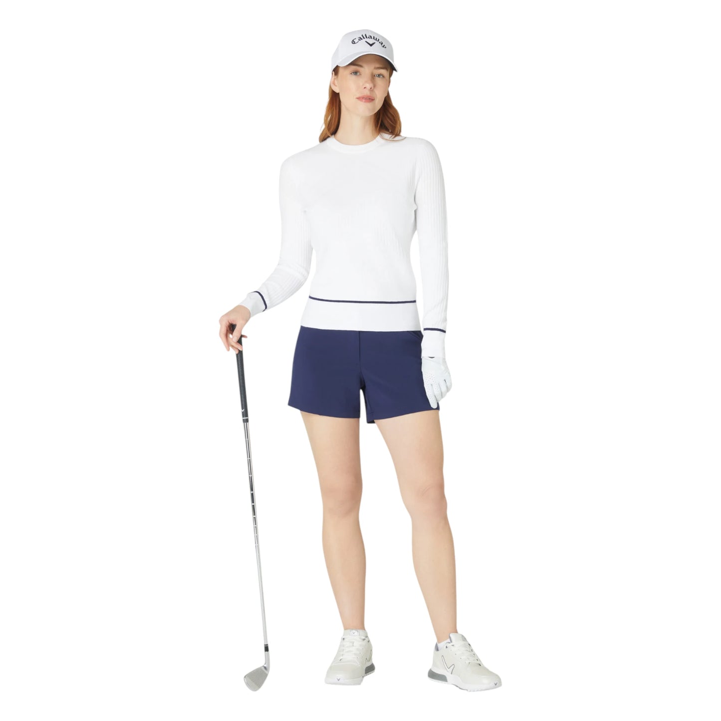 Callaway Ladies Multi Stitch Chevron Golf Sweater CGGSF180