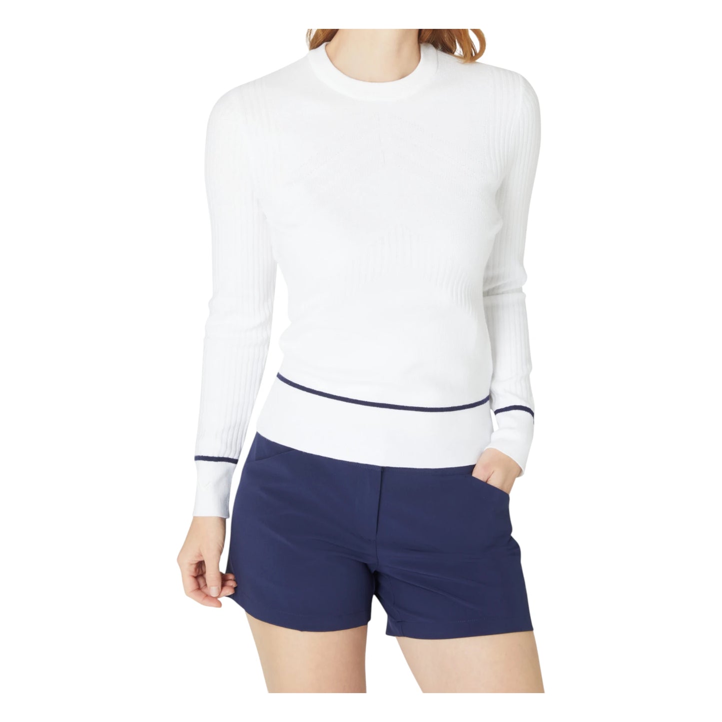 Callaway Ladies Multi Stitch Chevron Golf Sweater CGGSF180
