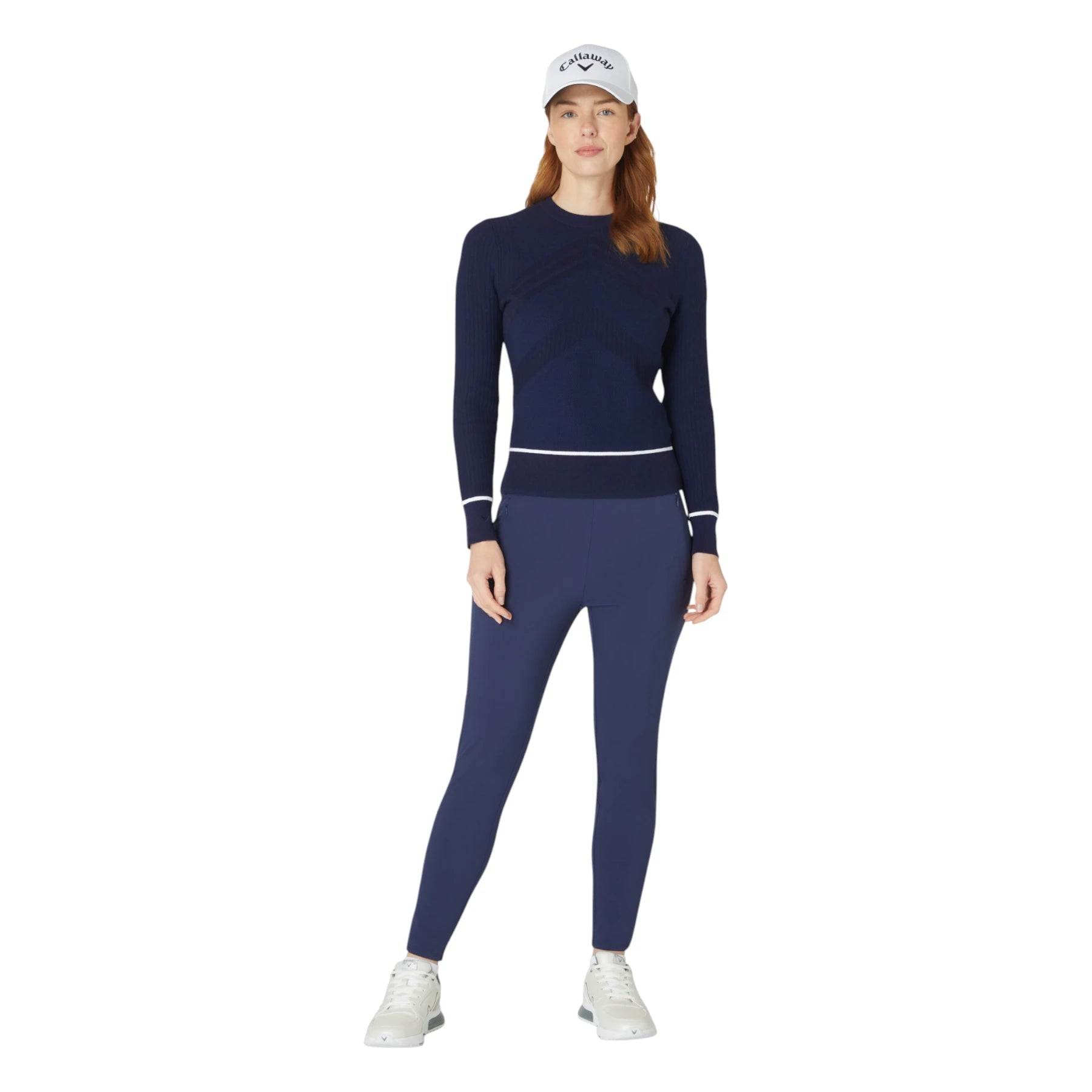 Callaway Ladies Multi Stitch Chevron Golf Sweater CGGSF180