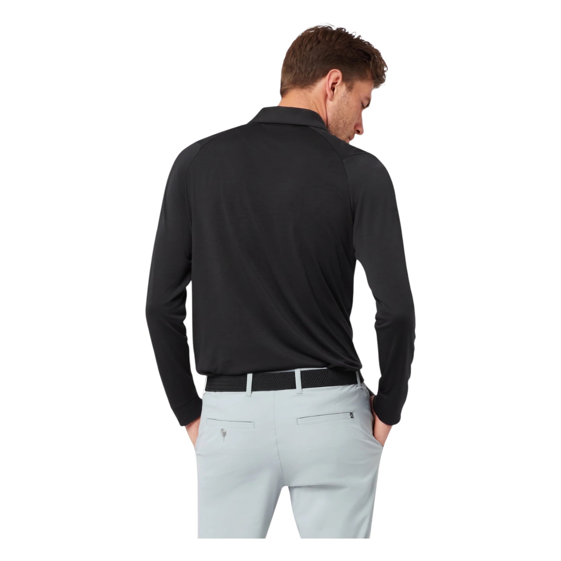 Callaway Soft Touch Long Sleeve Knit Golf Polo Shirt CGKFF0C2