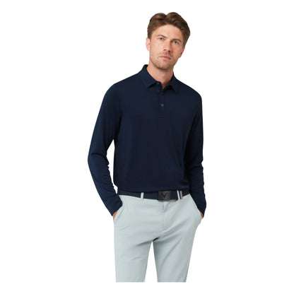 Callaway Soft Touch Long Sleeve Knit Golf Polo Shirt CGKFF0C2
