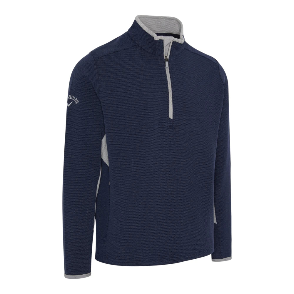 Callaway Blocked LS 1/4 Zip Golf Pullover CGKFF0F8