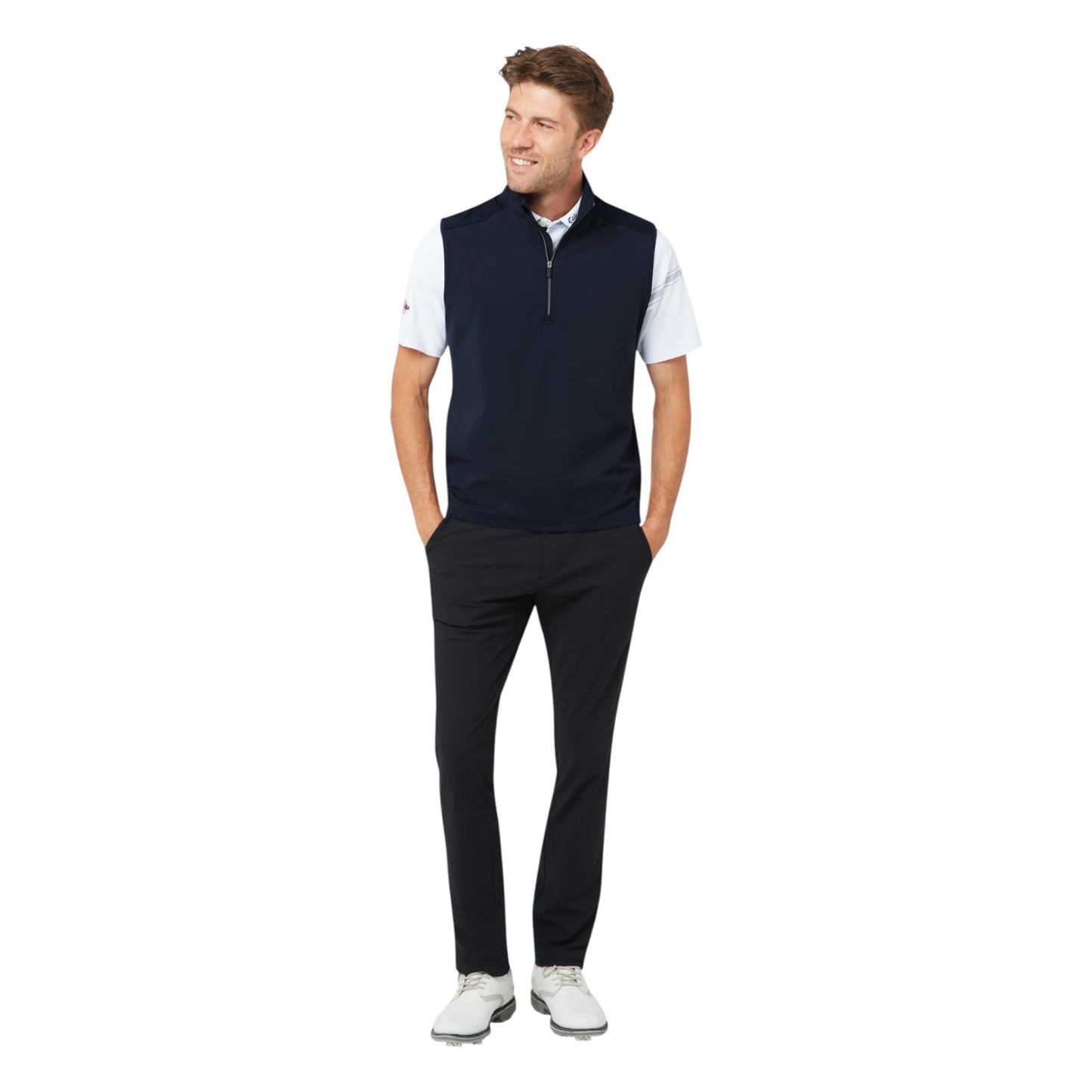 Callaway Lightweight 1/4 Zip Stretch Opti-Dri Golf Vest CGKFG055
