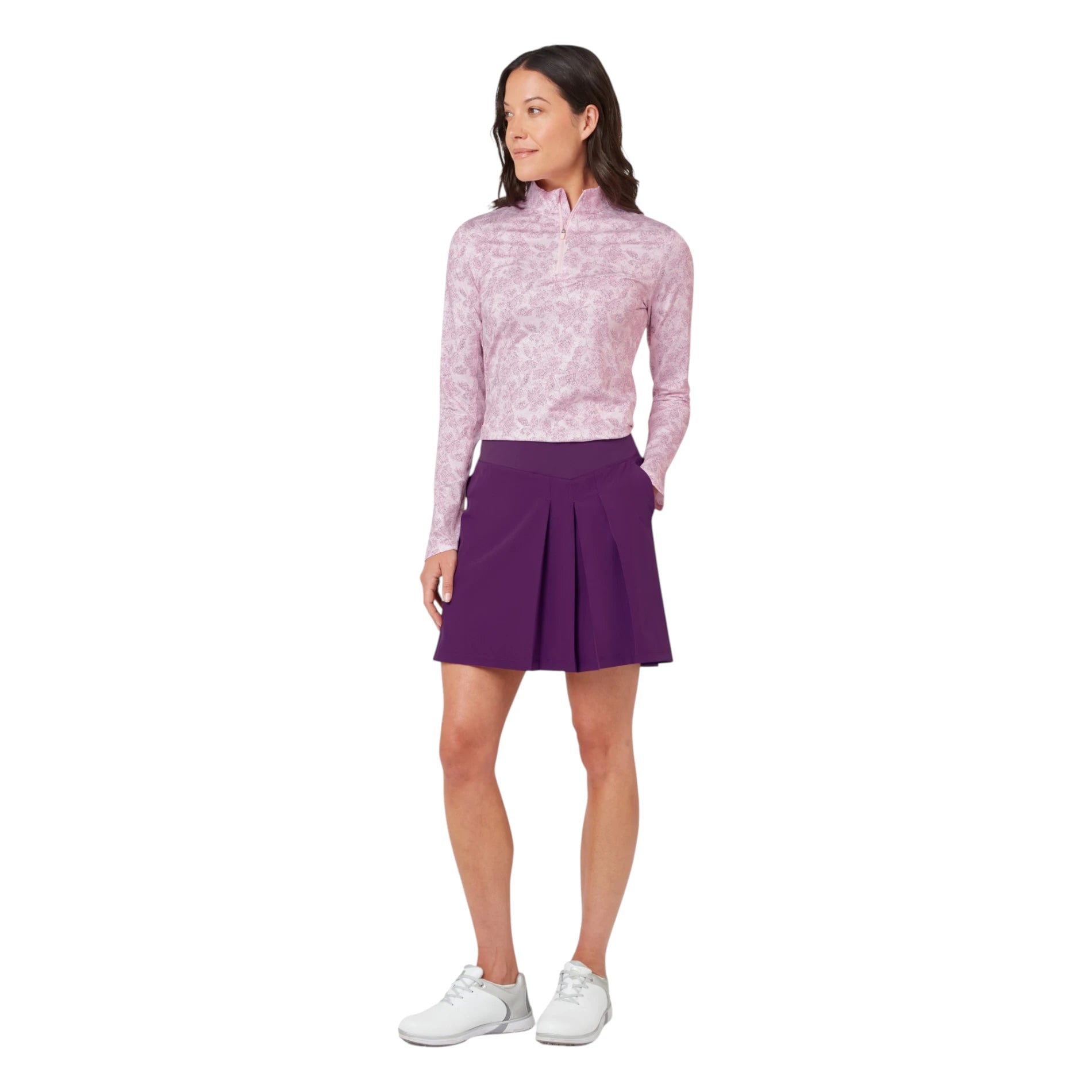 Ladies Callaway Digitised Floral Golf Mid Layer CGKFG090