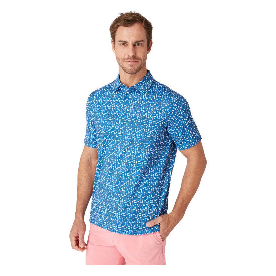 Callaway Cocktail Print Golf Polo Shirt CGKSF076