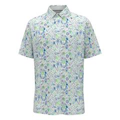 Callaway Nautical Conversational Print Golf Polo Shirt CGKSG065